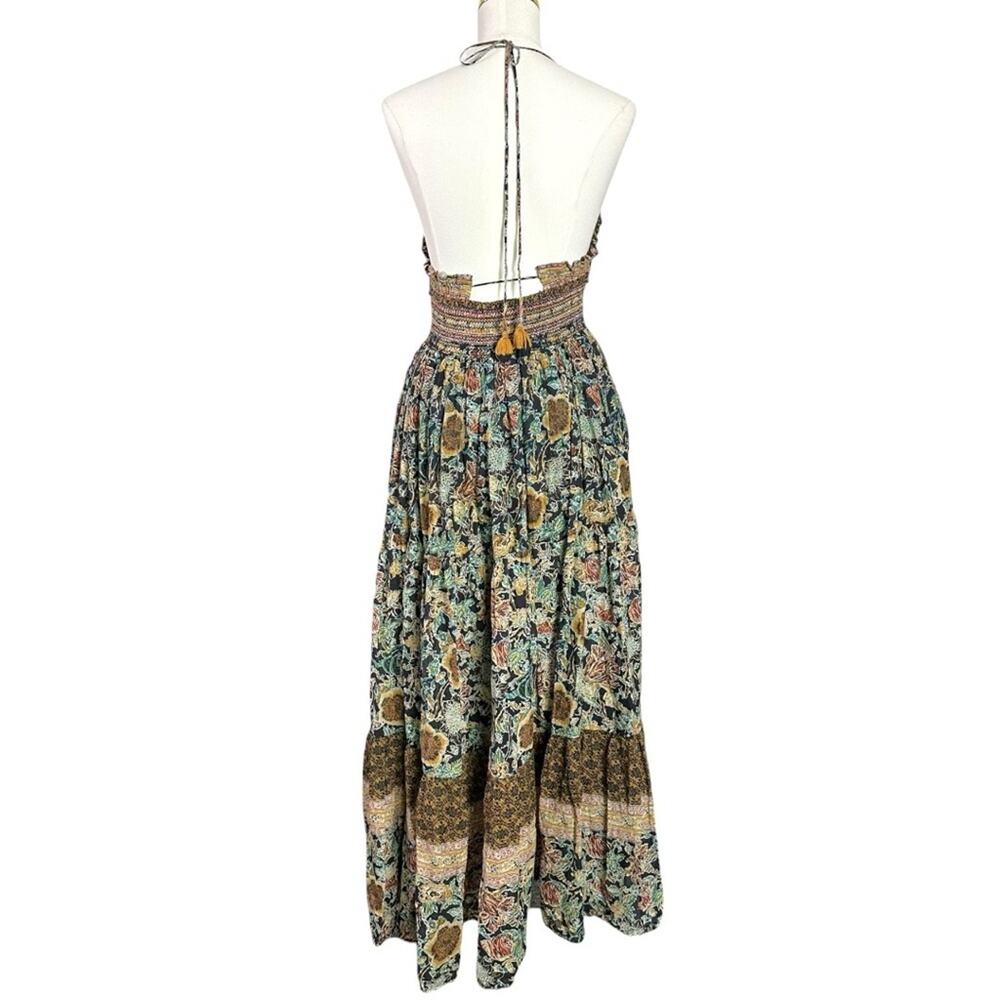 Free People Bohemian Gypsy Beachy Real Love Maxi Dress Twilight Combo Size Large - Picture 13 of 16